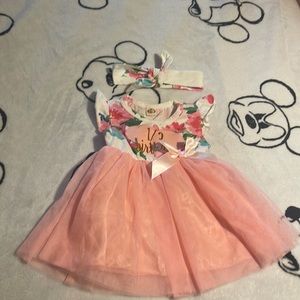 My 1/2 Birthday Tutu One Piece with headband
